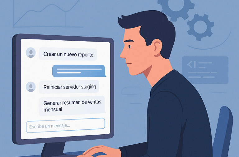 Redefiniendo la interfaz: todo se hace desde un chat